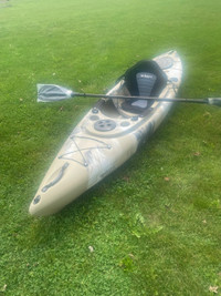 Strider 10' sitin kayak free paddle removable fishing rod holder