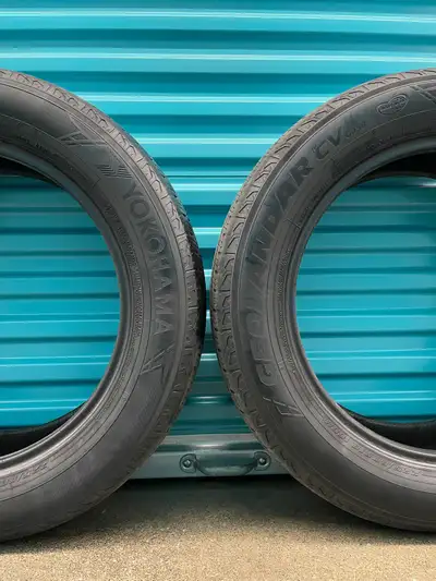 Pair2: 225/60R18 100H Yokohama Geolandar CV GO58. FIRM $90: Two Used All Season Tires. FIRM Tires Tr...