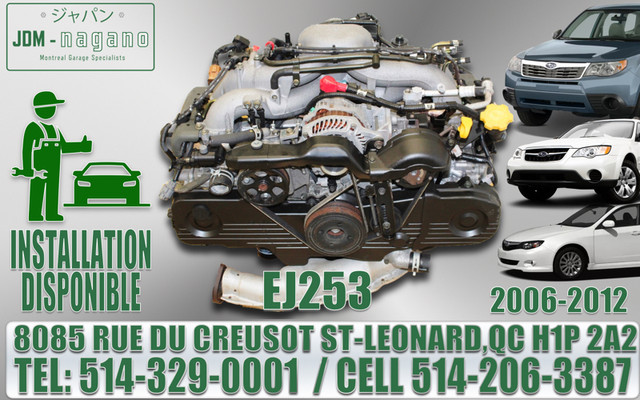 Moteur Subaru Impreza, Forester, Legacy, Outback 06 07 08 09 10 dans Moteur, Pièces de Moteur  à Ville de Montréal