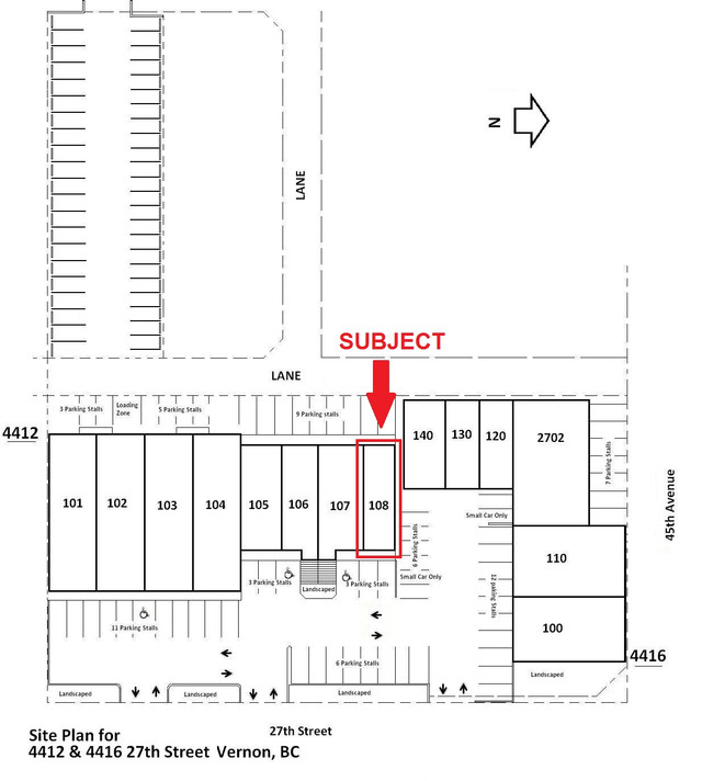 Retail / Office for lease, Vernon - 4412 27th Street in Commercial & Office Space for Rent in Vernon - Image 2