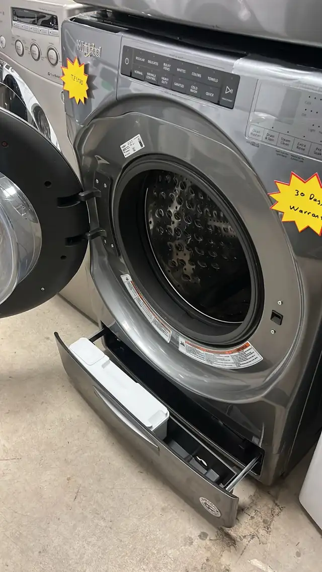 Whirpool 27” Stackable Washer Fully Tested  30-Day Warranty in Washers & Dryers in Kitchener / Waterloo - Image 8