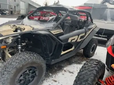 Bay Marine Sales 2023 Can-Am Maverick X3 X rc Turbo RR 64in., Flairs, Roof, Signal lights, Spare tir...