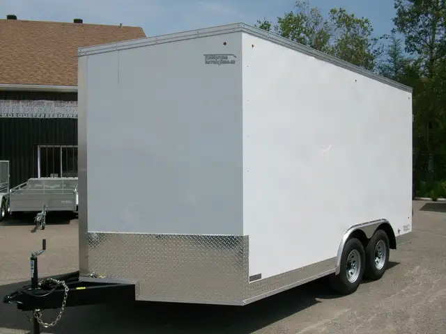 2025 Weberlane CARGO 8'.6in. X 14' V-NOSE 2X 5200LB.GLISSIERE CO in Cargo & Utility Trailers in Laval / North Shore - Image 4