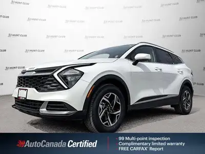 Experience the practicality and reliability of a 2023 Kia Sportage LX, boasting a sleek white exteri...