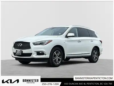 The 2017 INFINITI QX60 AWD in elegant white is a true performer with its reliable all-wheel drive an...