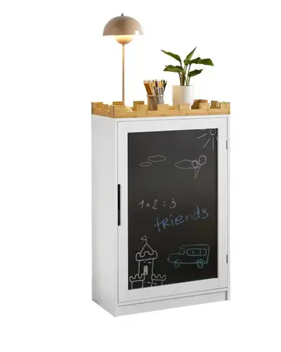 BRAND NEW - CHILDREN BOOKCASE TOY SHELF, WHITE... LOT# 550, View more