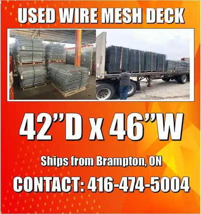 USED Wire Mesh Decking Deck 42"x46" for Pallet Racking, View more