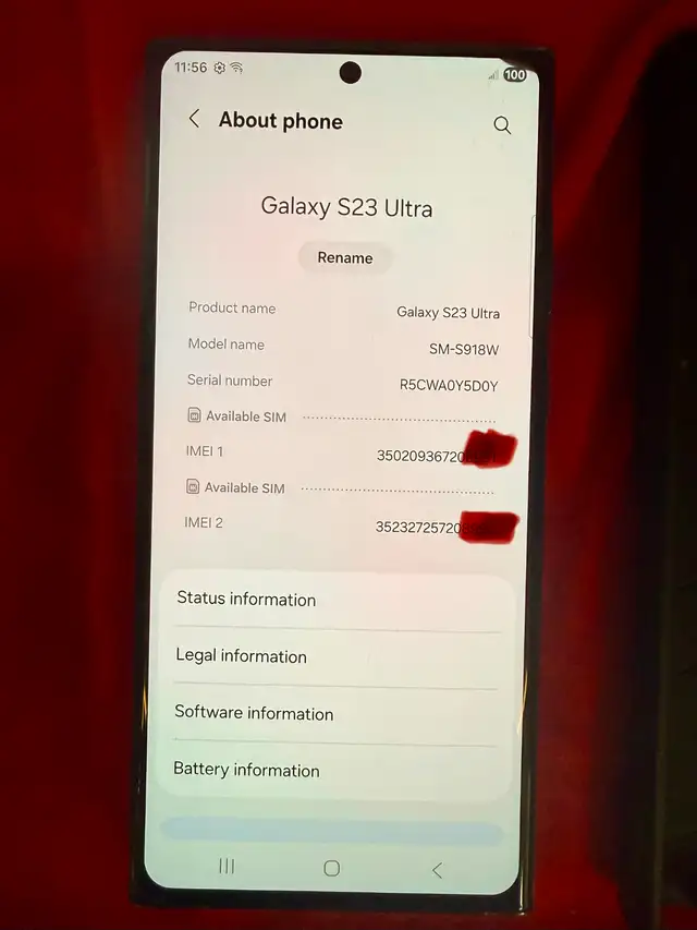 Samsung S23 Ultra Phone w Case~256 gigs in Cell Phones in Hamilton - Image 4
