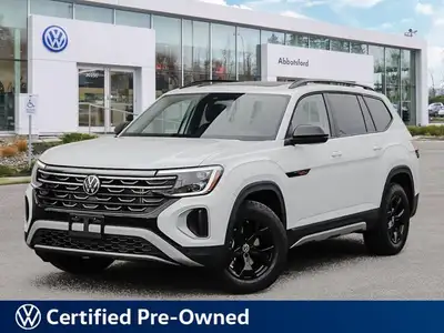Ready for adventure, this stunning 2025 Volkswagen Atlas Peak Edition in pristine Pure White makes a...