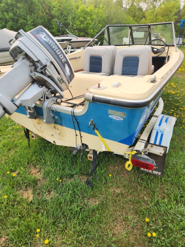 Fishing boat, motor and trailer Powerboats & Motorboats St. Albert