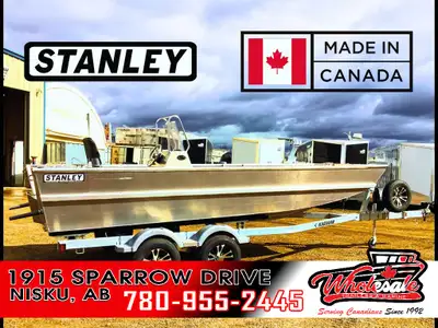 2026 Stanley Boats 18' Predator Side Console Fishing Boat For Sale in Nisku, AB Will be rigged with...