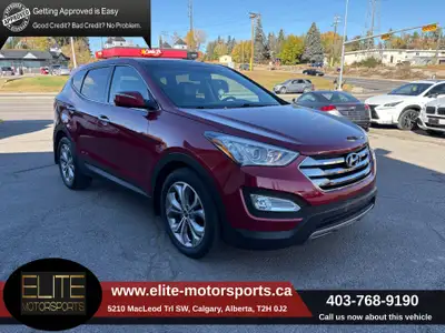 2013 HYUNDAI SANTA FE LIMITED AWD HEATED AND COOLED LEATHER SEATS, REAR HEATED SEATS, HEATED STEERIN...