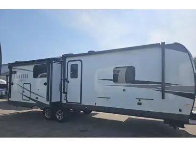 Beautiful floor plan including kitchen island, pantry, outside kitchen, theatre seating, queen bed a...