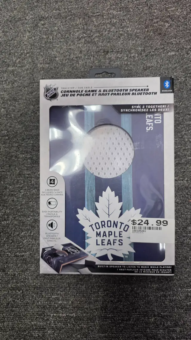NHL Cornhole Game & Bluetooth Speaker - BRAND NEW