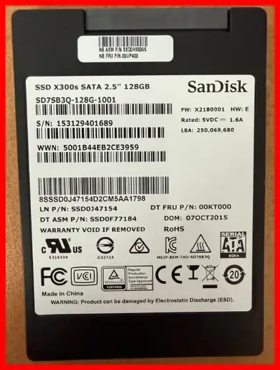 Disque externe de sauvegarde SSD de 120 Gb, View more
