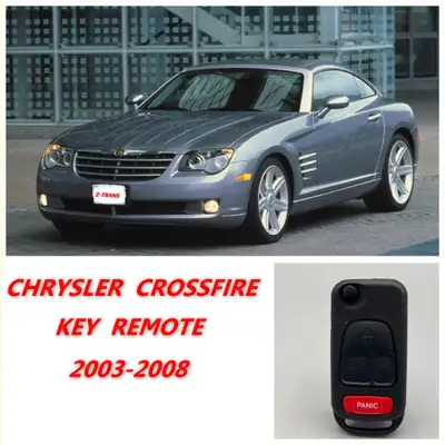 NEW Aftermarket Key Remote For Chrysler Crossfire...key cutting and programming available, 2003-2008...
