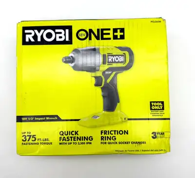 Ryobi PCL265B 18V ONE+ 1/2" Impact Wrench Tool Only - $109, View more