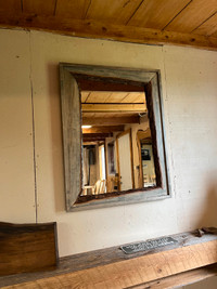 Live Edge Framed Mirror From Our Showroom
