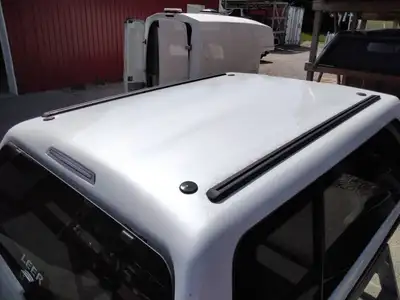 This unit is ready for installation! Dodge Ram 64 New Body Style PWD White Leer100XL Truck Cap with...