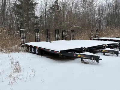 2025 Model Year Clearout - Save on this new Miska 10 Ton Deckover Equipment Trailer with Contractor...