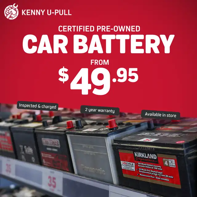 Car batteries with 6 months warranty starting at only $49.95! in Other Parts & Accessories in Truro - Image 3