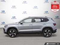 New Price! Pyrite Silver Metallic 2025 Volkswagen Taos Comfortline AWD | Leather | Rear Cam AWD 8-Sp... (image 1)