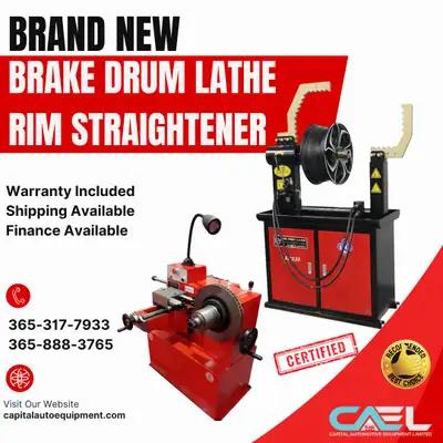 BRAND NEW CAEL Brake Drum Lathe & Rim straightener repair machine Brake Drum Lathe BD450 $4999 Rim S...