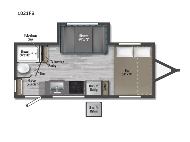 2025 Winnebago Micro Minnie 1821FB in Travel Trailers & Campers in Penticton - Image 3