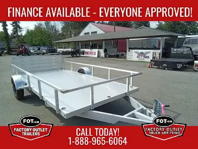 Welcome to Factory Outlet Trailers! NEW Marlon 7x14ft Aluminum Utility Trailer - Robust and Lightwei...
