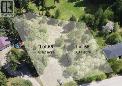 Two side by side building lots on Ta Lana Trail that back onto the third green of the Cedar Heights...
