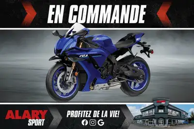 Alary Sport Cette MOTOCYCLETTE YAMAHA YZF-R1 2026 est disponible DÈS MAINTENANT! Contactez-nous au 4...