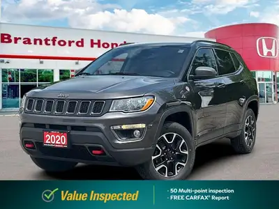 Navigate every adventure with confidence in this striking 2020 Jeep Compass Trailhawk, presented in...