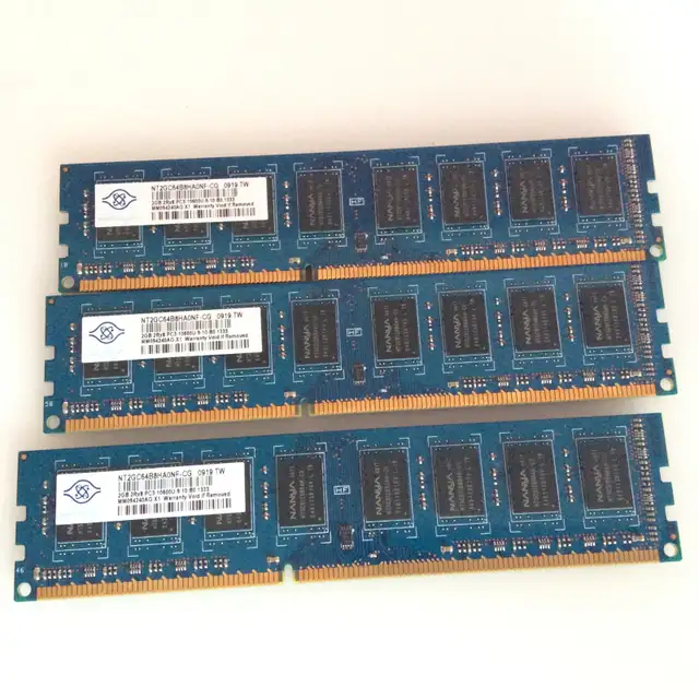 NT2GC64B8HAONF-CG"  Nanya 2GB DDR3 PC3-10600U desktop in System Components in Mississauga / Peel Region - Image 2