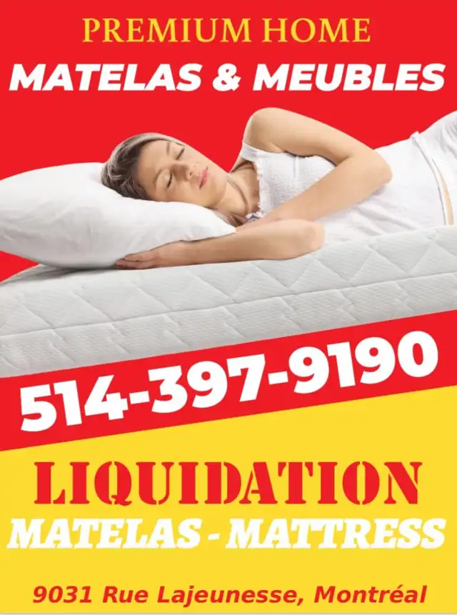 ★★ ENTREPOT LIQUIDATION MATELAS ☎ 514-397-9190 ☎ !!★★ in Beds & Mattresses in City of Montréal - Image 5