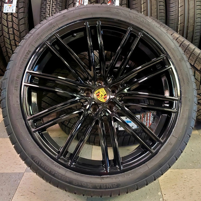 NEW BLACK 21" Porsche Cayenne Wheels & Tires | 295/35R21 Tires in Tires & Rims in Calgary - Image 2
