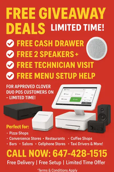 POS System with payment machine, free cash draw @647-428-1515, View more