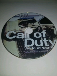 Wii  dvd CALL OF DUTY WORLD AT WAR FINAL FRONTS sans l'etui