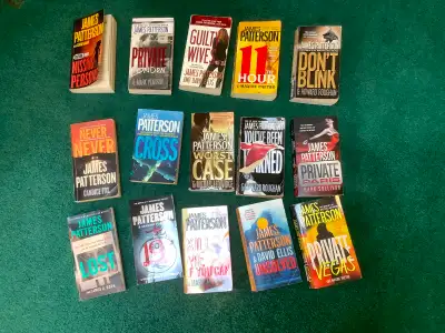 Books…..lots of JAMES PATTERSON, View more