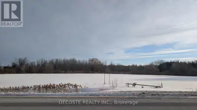 Beautiful 10-acre lot for sale in Green Valley, Ontario, located on Cty rd 34 (Main street). High vi...