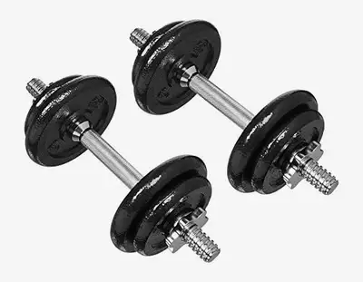 Adjustable Dumbbell Set 17.2 kg - Plates & Handles, View more
