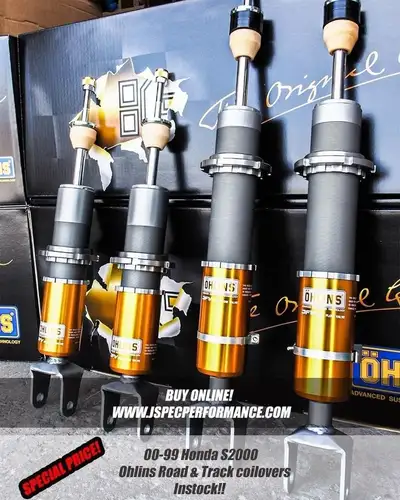 instock! Ohlins 99-09 Honda S2000 Road & Track Coilover System black friday special! 416-335-6214 11...