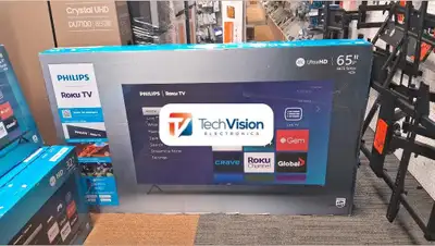 PHILIPS 65" ROKU TV 4K UHD, View more