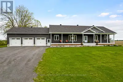 On 1.5 country acres, just outside friendly village of Pakenham, 2022 bungalow with upscale quality...
