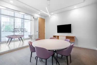 Find an office space for rent that’s configured to support teams of 10 employees and meets all your...