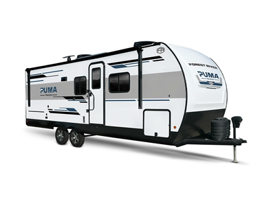 Forest River Puma Tracks Lite travel trailer 237RK highlights: Rear Kitchen Booth Dinette 30in.in. x...
