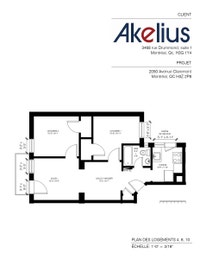 Akelius two bedroom apartment for rent. Located near Claremont in the Notre-Dame-De-Grace neighborho... (image 8)