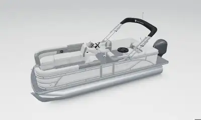 Godfrey Special Edition Canopy; Manual Double w/ Protective Boot and Dome Light -CharcoalFull Liftin...