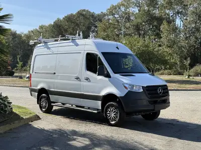 2023 Mercedes Benz Sprinter 2500 AWD Aluminum Shelving Large Infotainment Screen Electronic Parking...
