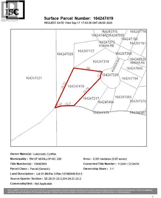 2 KIISWA BAY Mckillop Rm No. 220, Saskatchewan in Land for Sale in Moose Jaw - Image 9