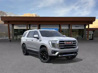 AMVIC Licensed Dealer The 2026 GMC Yukon 1500 SLT 4WD finished in Sterling Metallic is a full-size S...